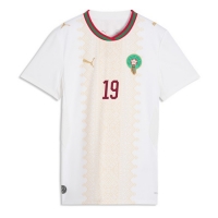 Camiseta Marruecos Youssef En-Nesyri #19 Segunda Equipación Replica Mundial 2026 para mujer mangas cortas